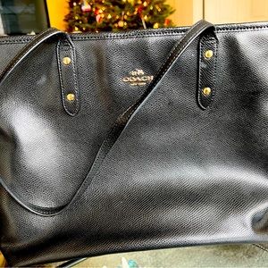Black Original Coach Tote